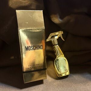 Moschino Gold Metallic Spray Bottle Mini Perfume Women’s 5ml .17 fl oz